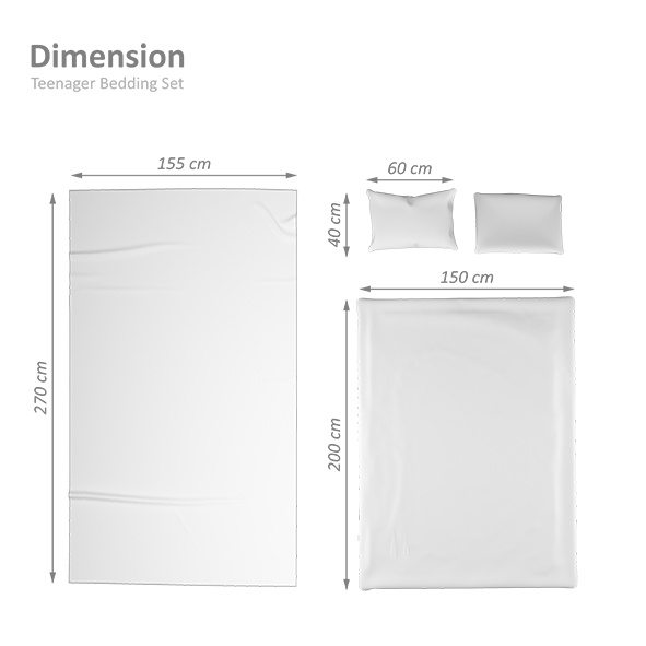 سرویس روتختی نوجوان چهار تکه Teddy Bear